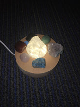 Load image into Gallery viewer, Chakra Lamp with Chakra Stones