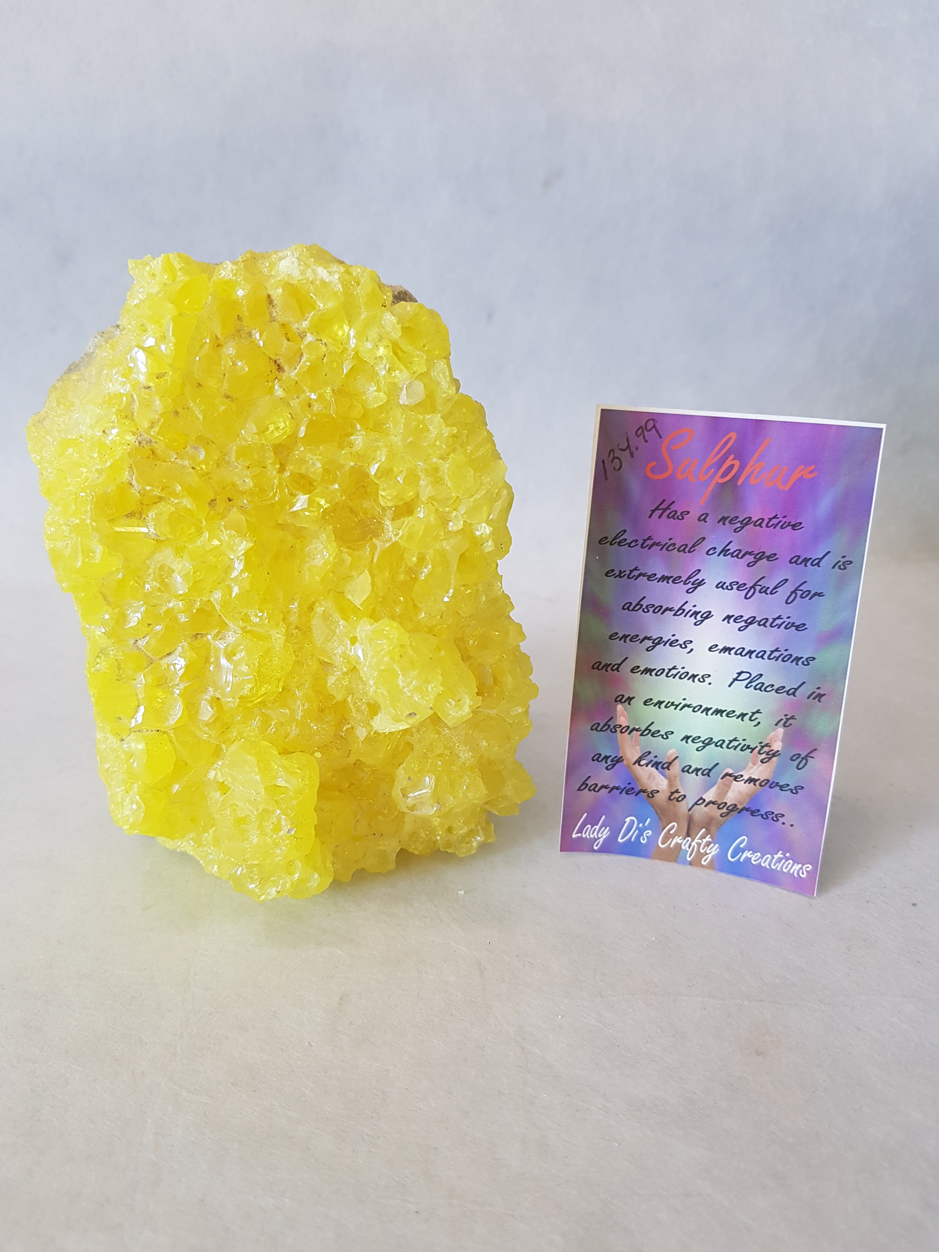 Sulphur Cluster Lady Di's Healing Elements