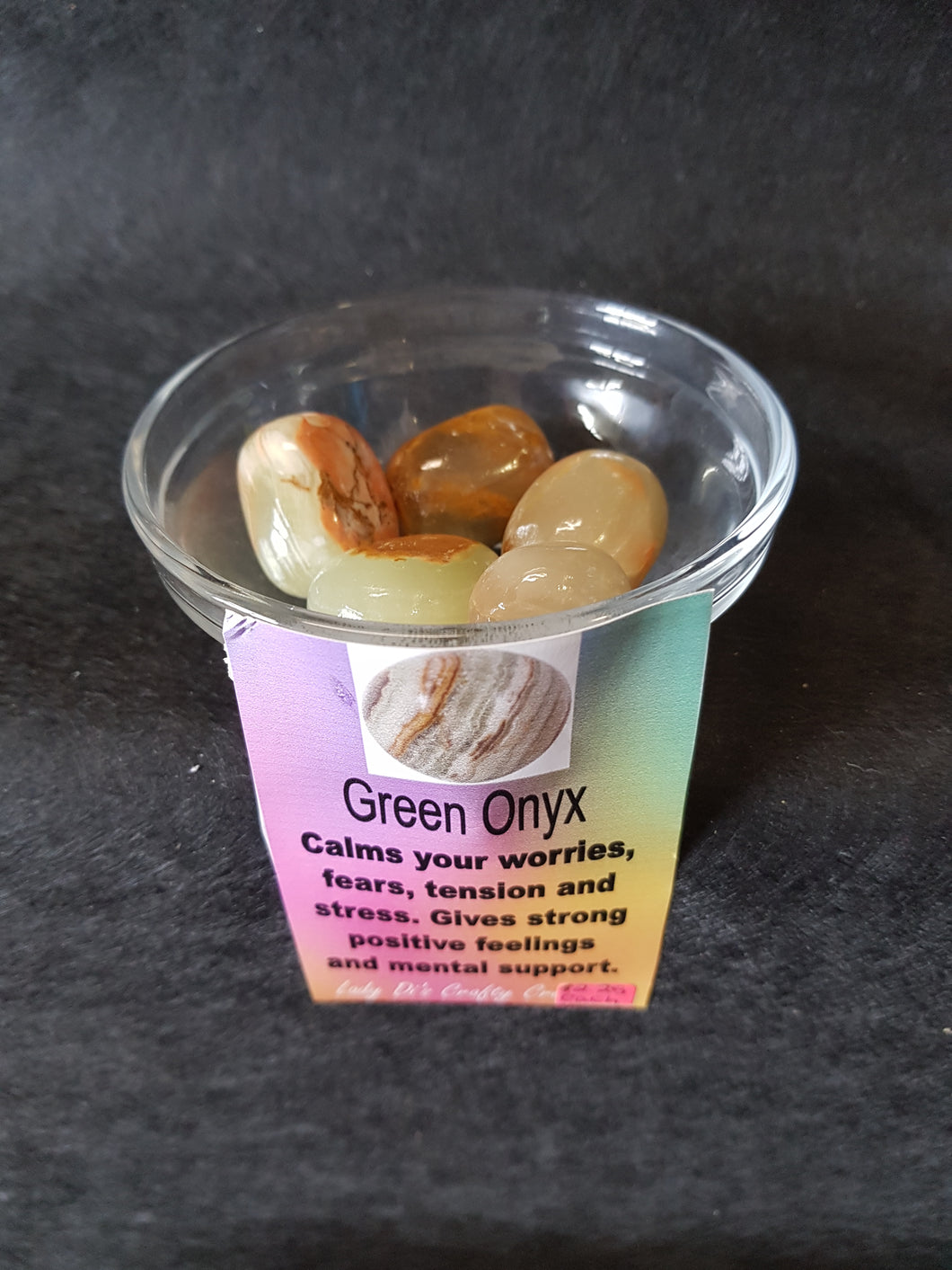 Green Onyx Tumbled Stones