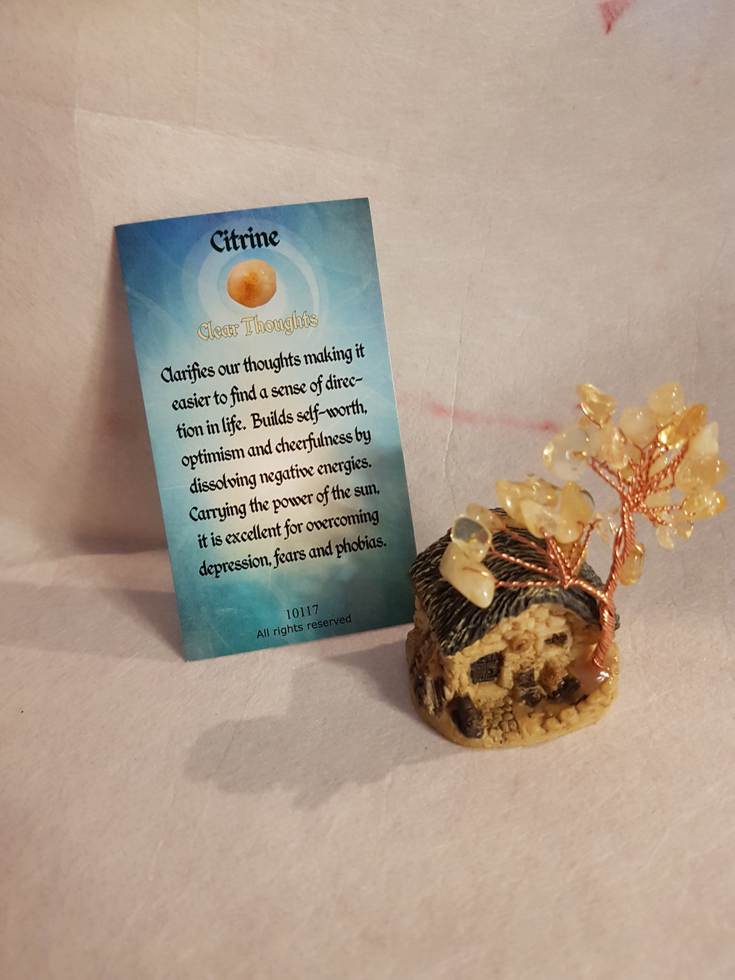 Citrine Tree Fairy House
