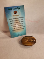 Gold Tiger Eye Thumb Stones