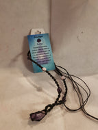 Amethyst Hemp Cord Necklace (adjustable)