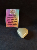 Green Onyx Heart