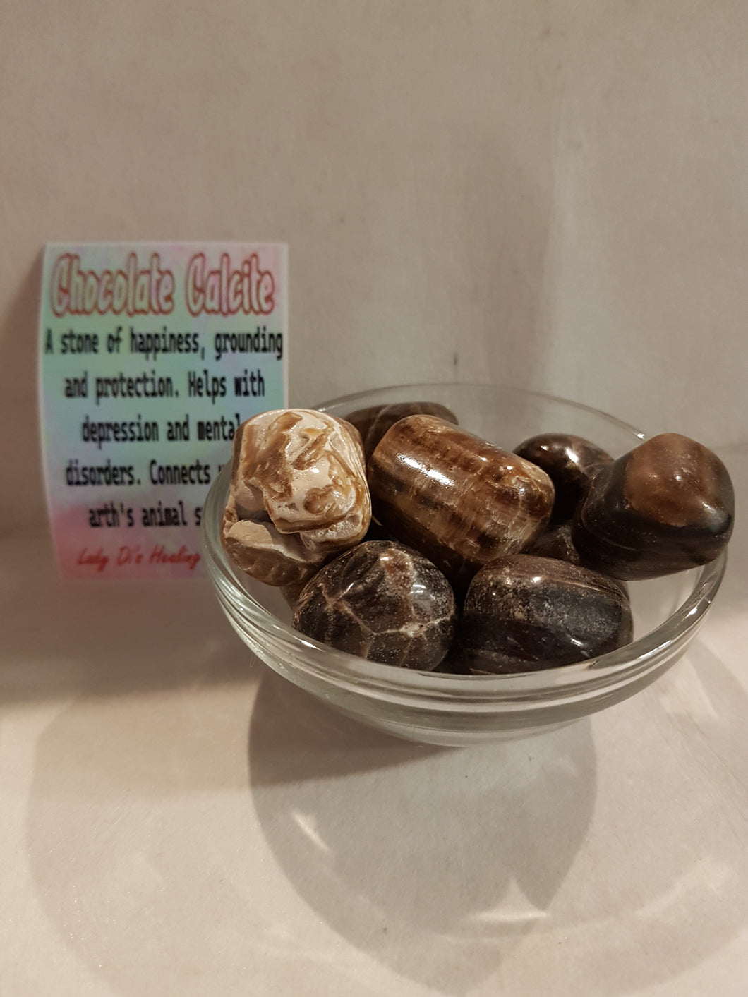 Chocolate Calcite Tumbled Stone