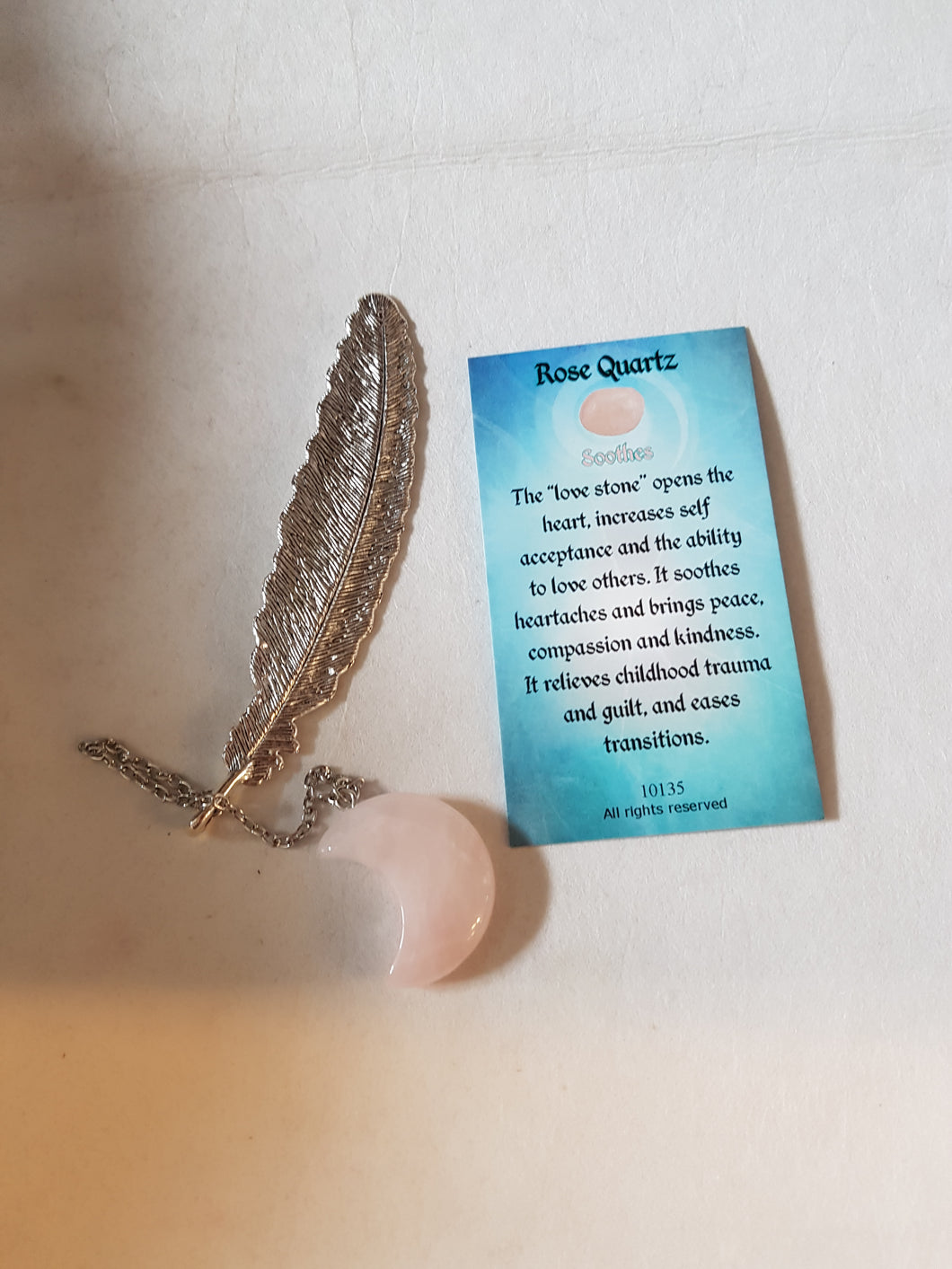 Rose Quartz Bookmark