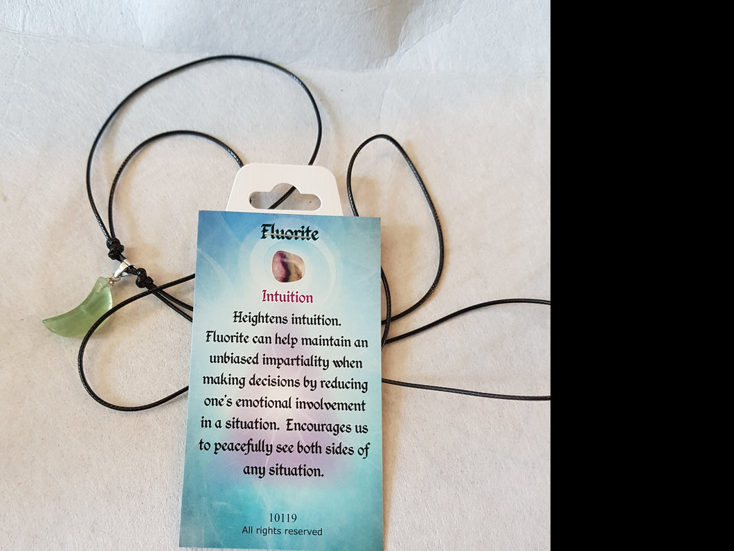 Fluorite Moon Necklace