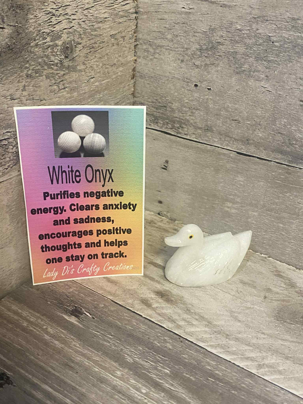 White Onyx Duck