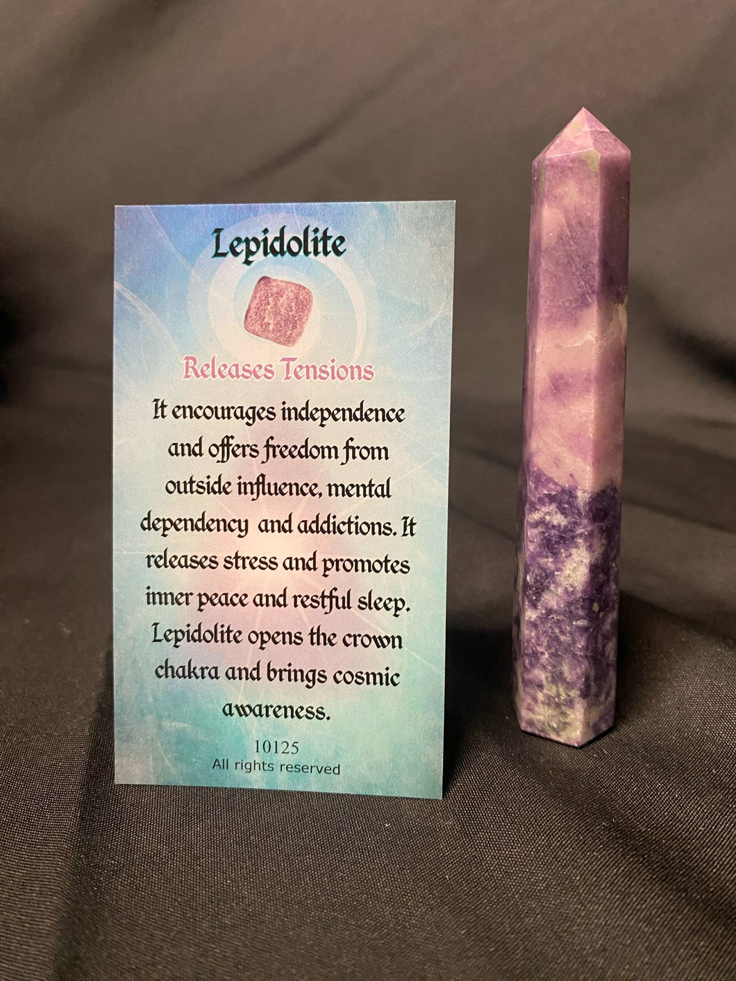 Lepidolite Point