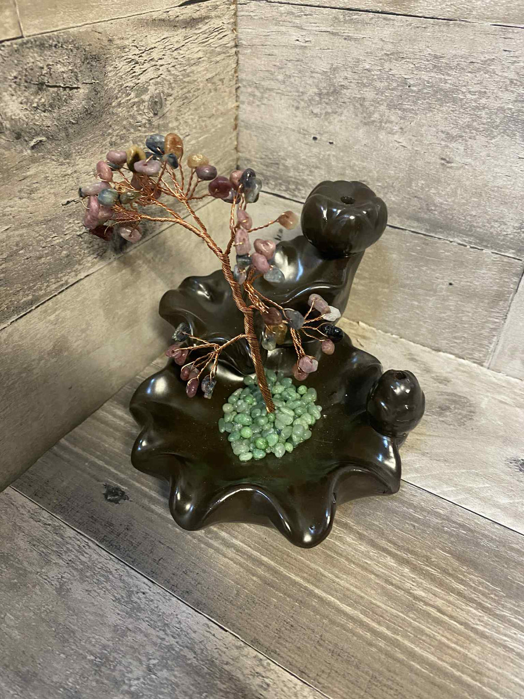 Incense Waterfall Backflow Burner Green Aventurine