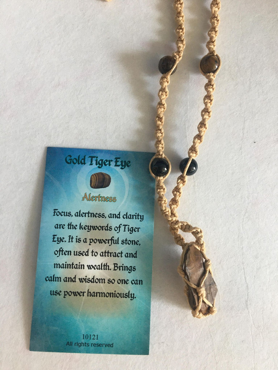 Gold Tiger Eye Necklace