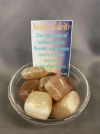 Amber Calcite Tumbled Stone