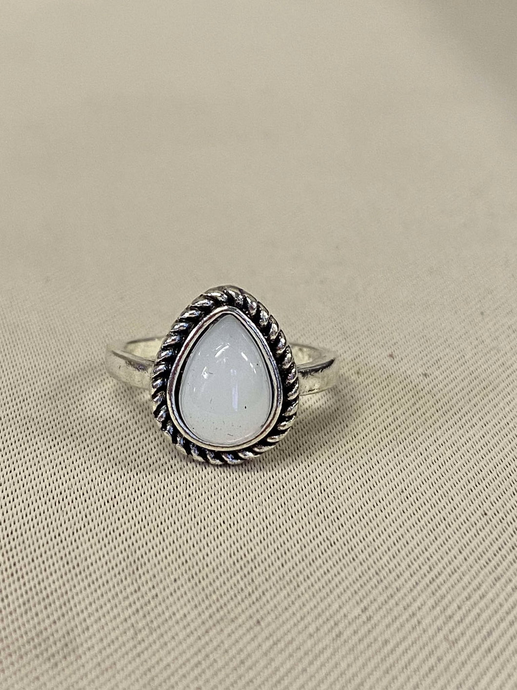 Big White Gem Ring