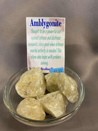 Amblygonite Tumbled Stone