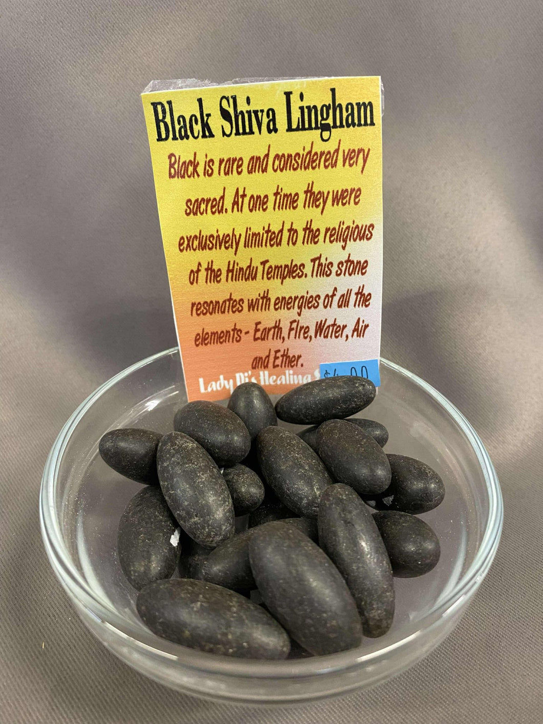 Black Shiva Lingham Tumbled Stones