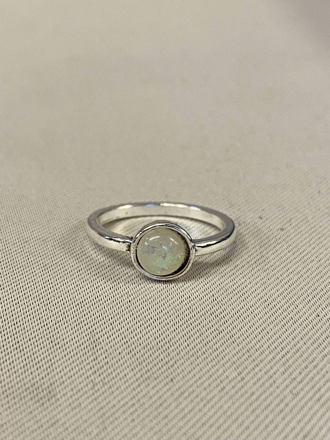 White Sparkly Gem Ring