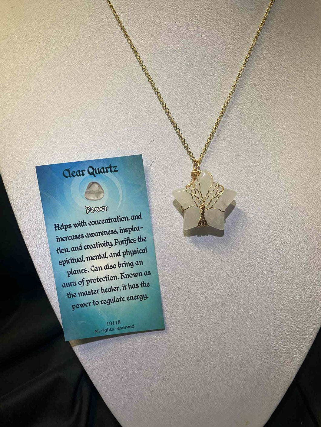 Clear Quartz Star Necklace