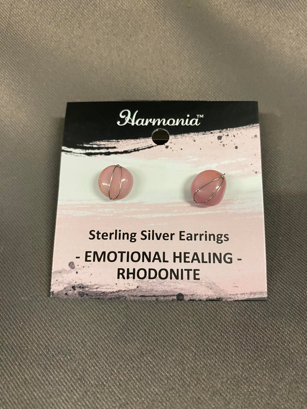 Rhodonite Stud Earrings
