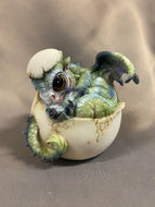 Baby Dragon Hatching Out Of Egg Statue