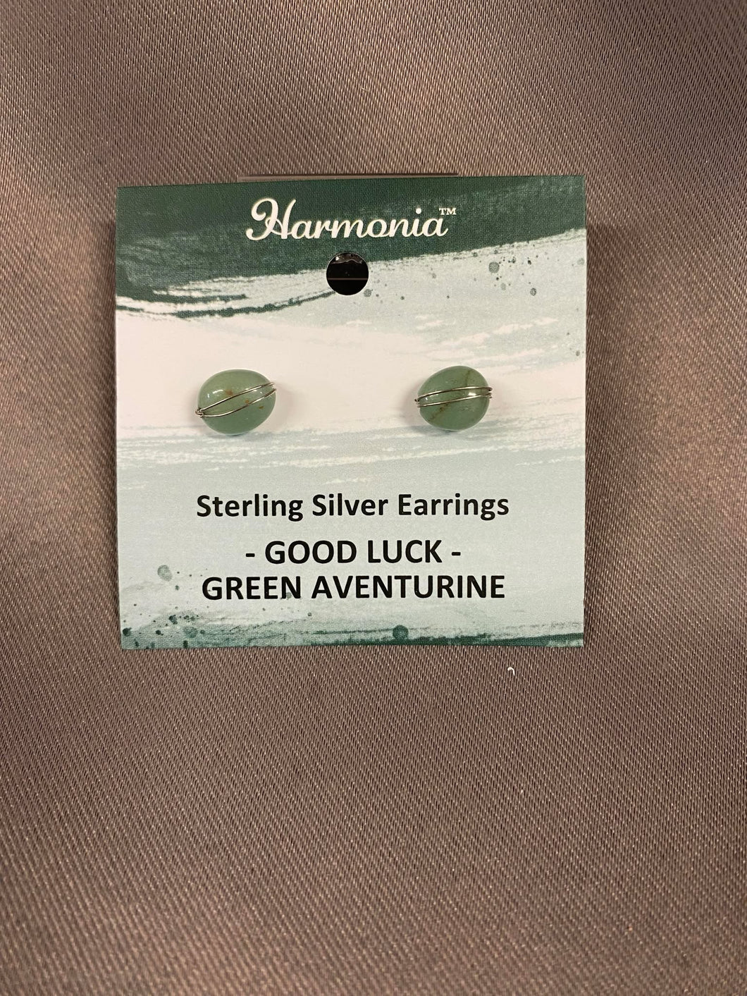 Green Aventurine Stud Earrings