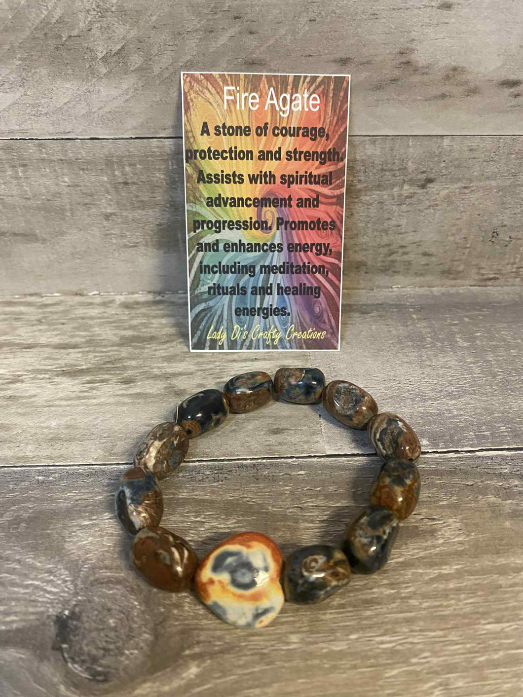 Fire Agate Bracelet