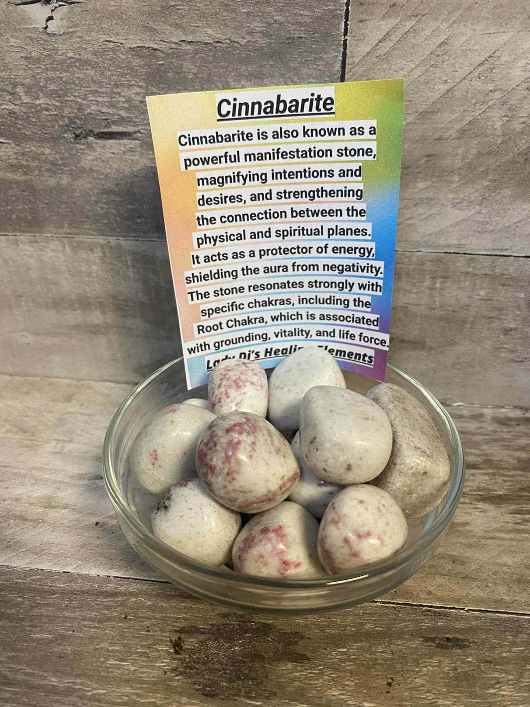 Cinnabarite Tumbled Stone