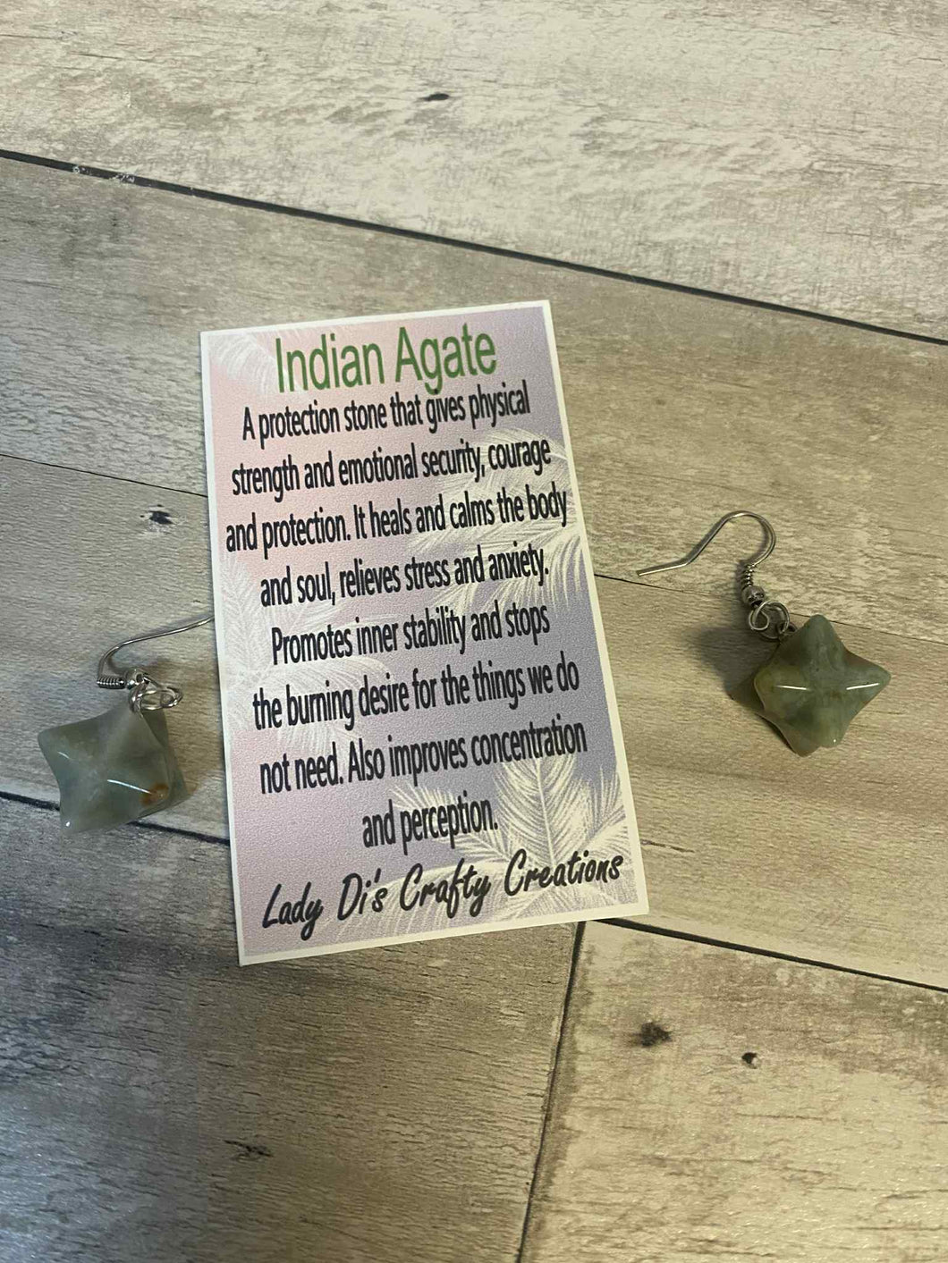 Indian Agate Earring