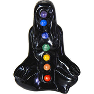 Black Obsidian Chakra Yoga Lady