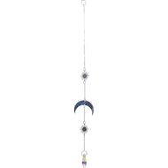 Hanging AB Crystal String – Teardrop with Moon & Star Burst