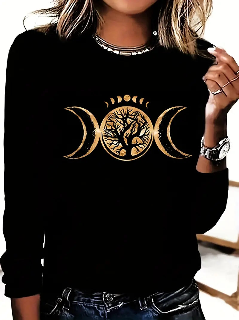 Moon & Tree T-shirt (Short sleeve)