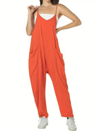 Orange Red Jumpsuit