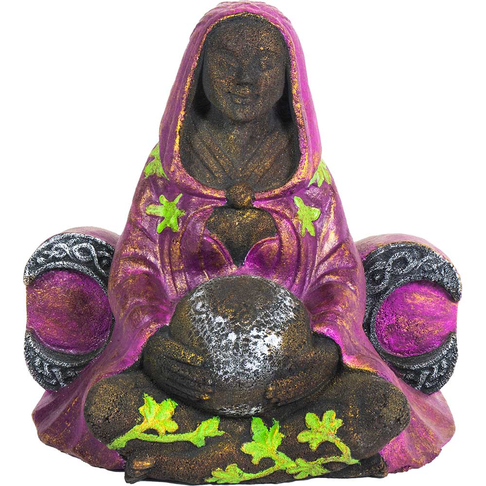 Volcanic Stone Statue – Triple Moon Goddess