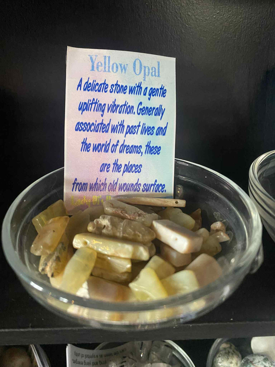 Yellow Opal Tumbled Stone