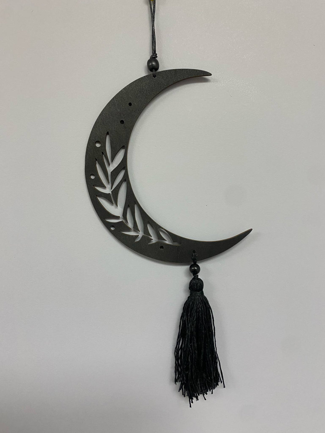 Wooden Crescent Moon Wall Decor