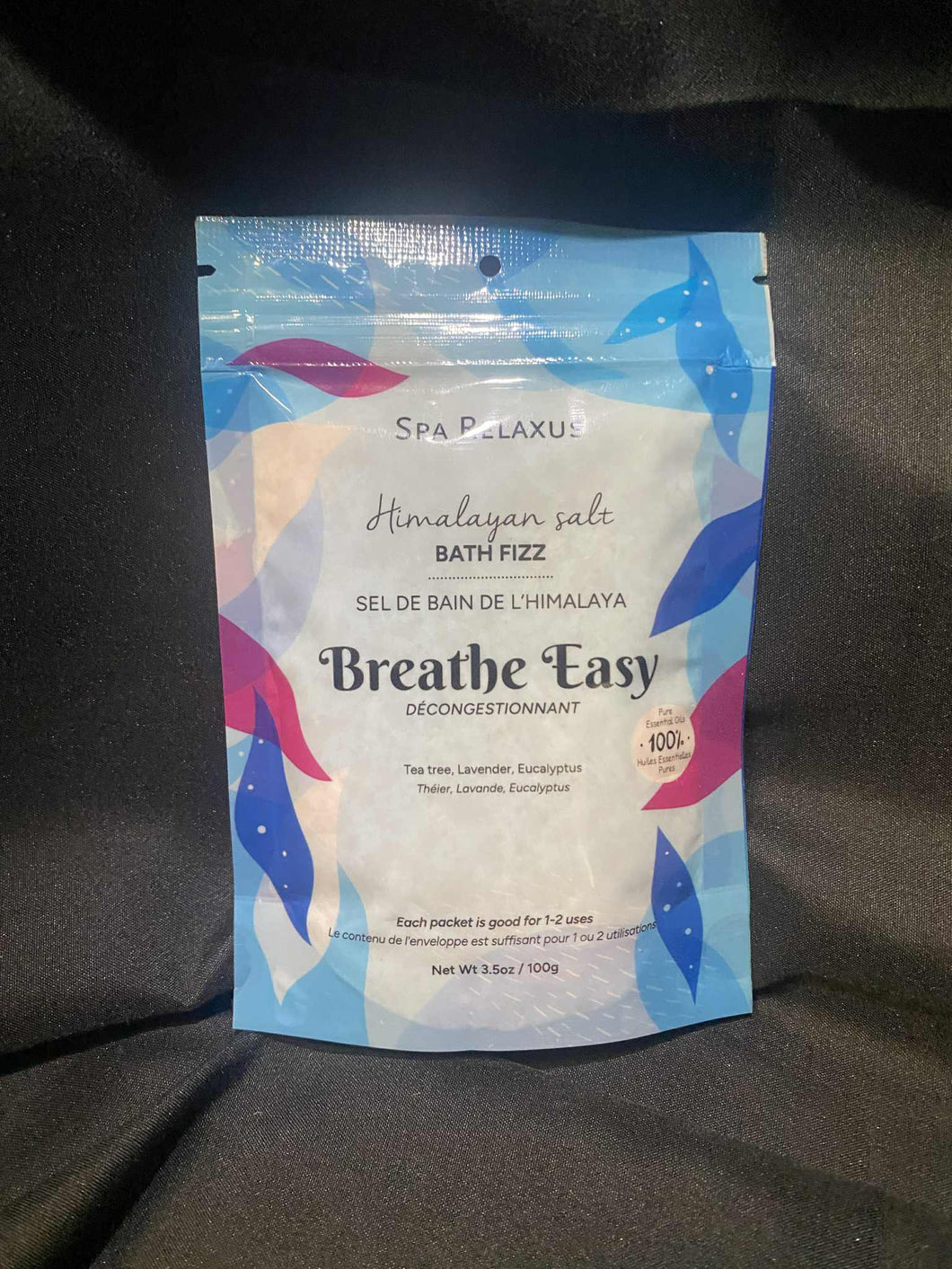 Himalayan Salt Bath Fizz Breathe Easy