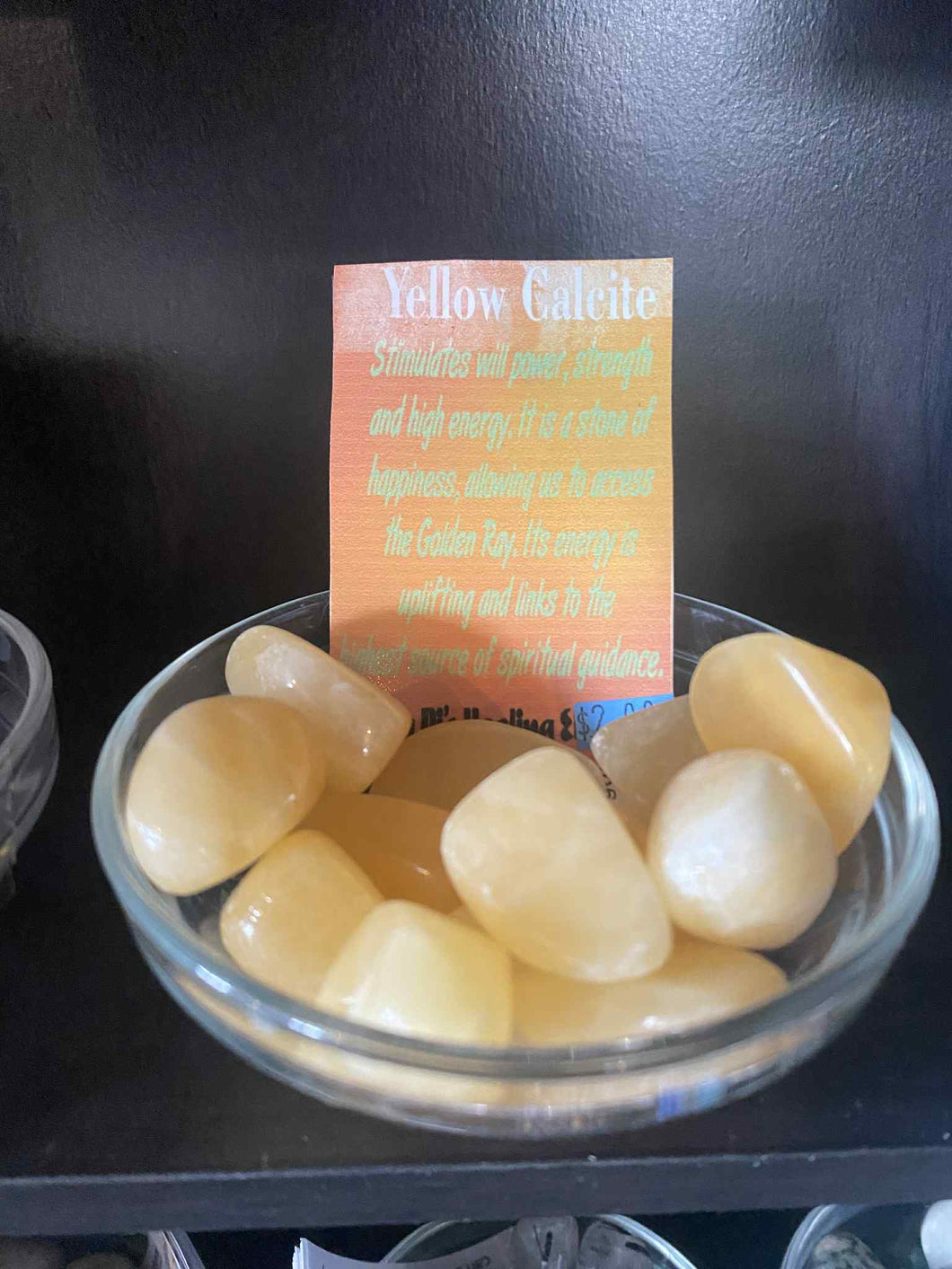 Yellow Calcite Tumbled Stones