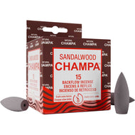Natural Champa Backflow Cones – Sandalwood