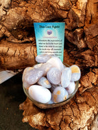 Blue Lace Agate Tumbled Stones