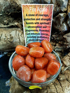 Fire Agate Tumbled Stones