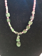 Ruby Zoisite Necklace