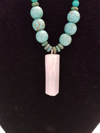 Turquoise and Selenite Necklace