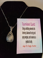 Tourmalinated Quartz Necklace