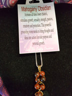 Mahogany Obsidian Necklace