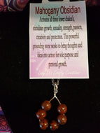 Mahogany Obsidian Necklace