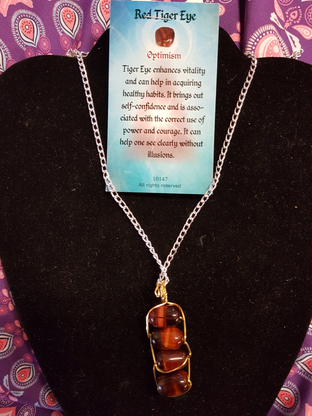 Red Tiger Eye Necklace