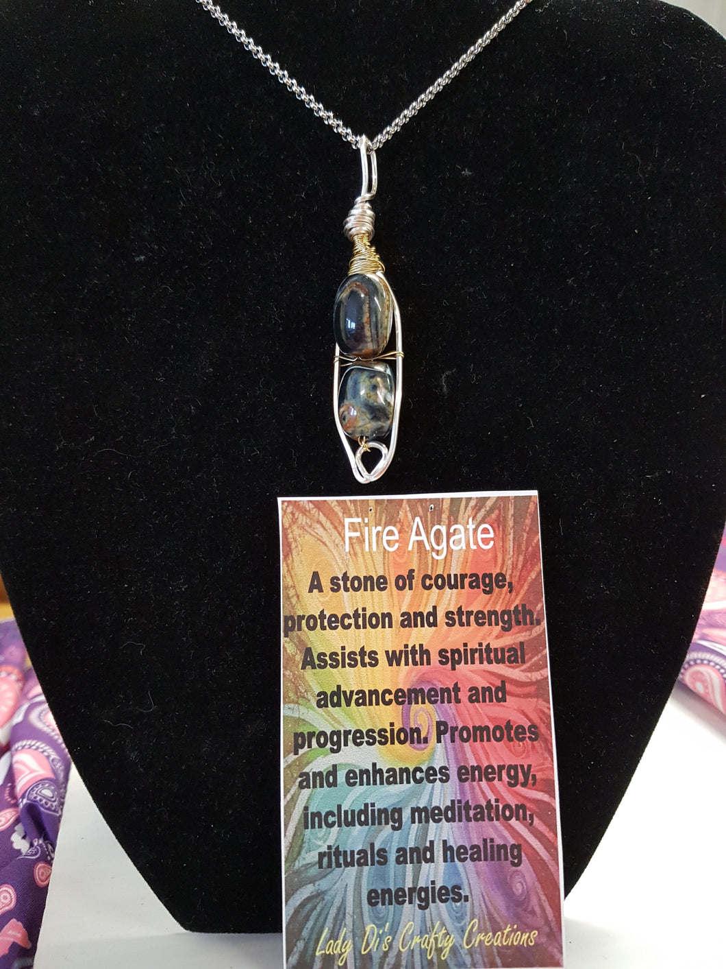 Fire Agate Necklace