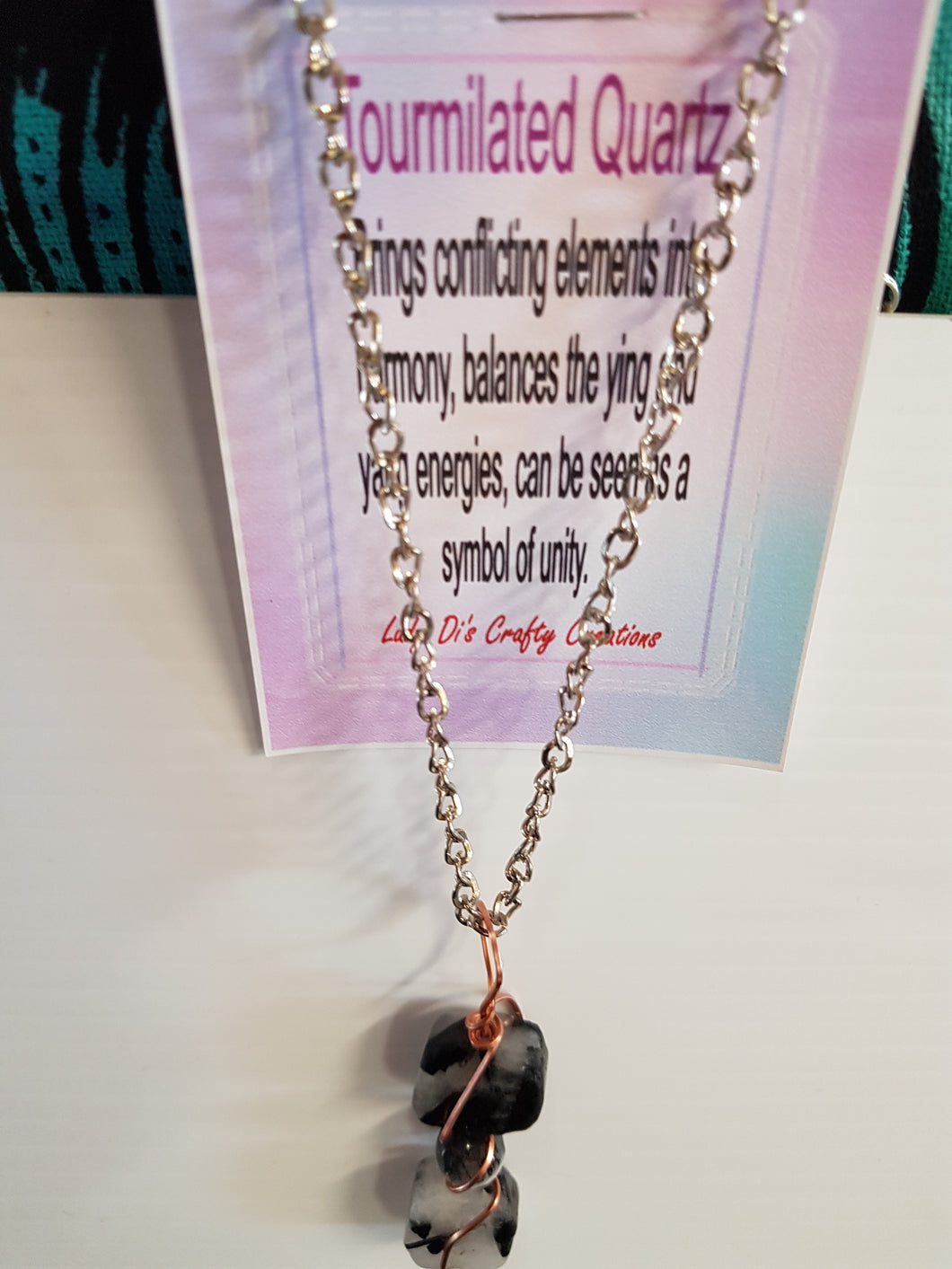 Tourmalinated Quartz Necklace