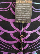 Gold Sheen Obsidian Necklace
