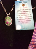 Ruby Zoisite Necklace