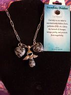 Snowflake Obsidian Necklace