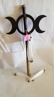 Triple Moon Ceremonial Stick